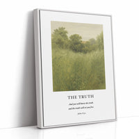The Truth John 8 Field Scripture Art