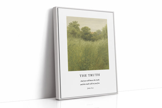 The Truth John 8 Field Scripture Art