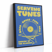 Serving Tunes: Cobalt Bubble Letters