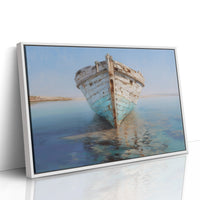 Weathered Vessel Rests In Stillness