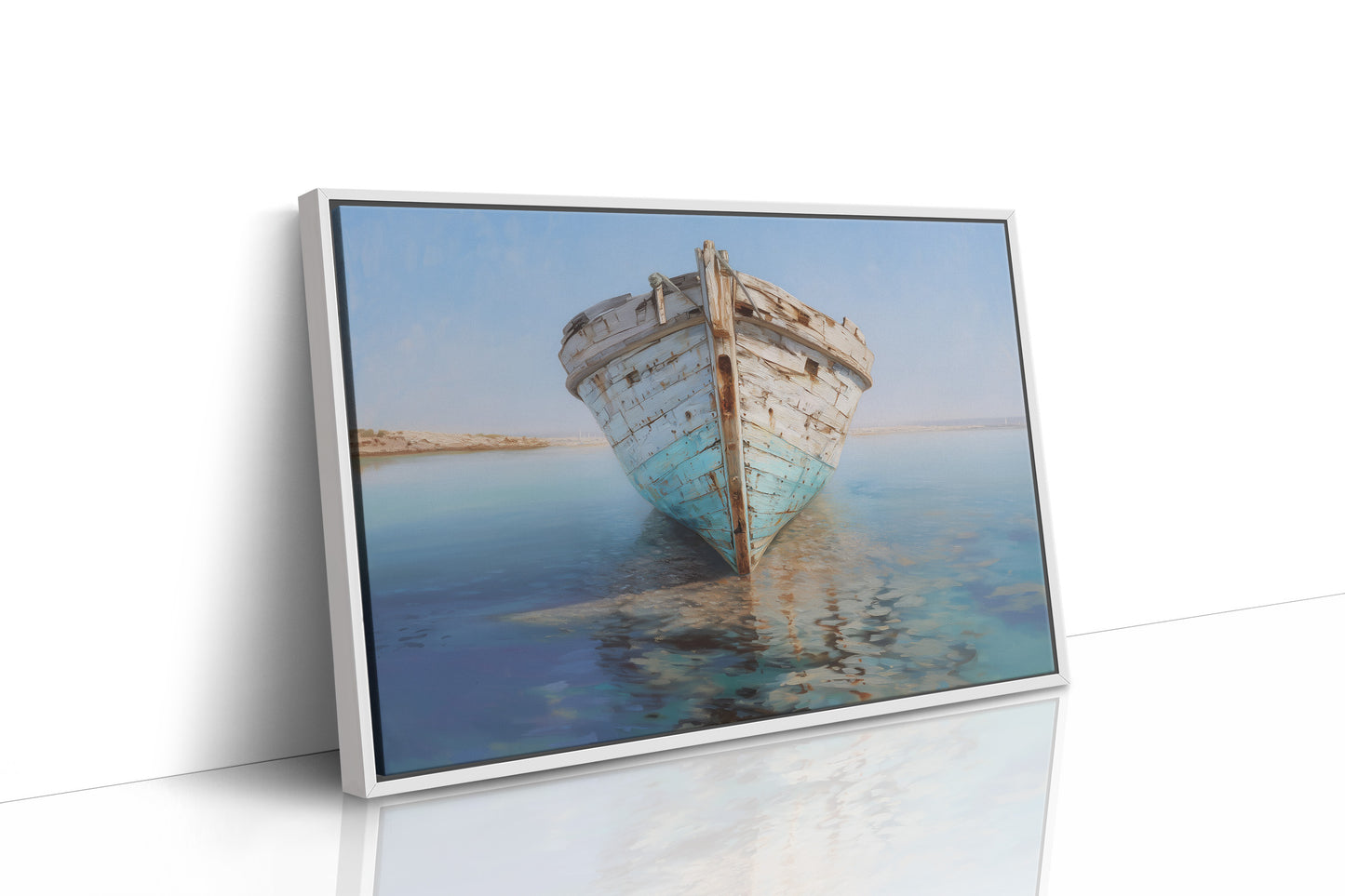 Weathered Vessel Rests In Stillness