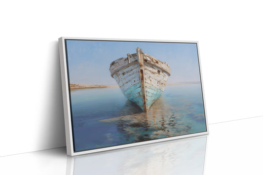 Weathered Vessel Rests In Stillness