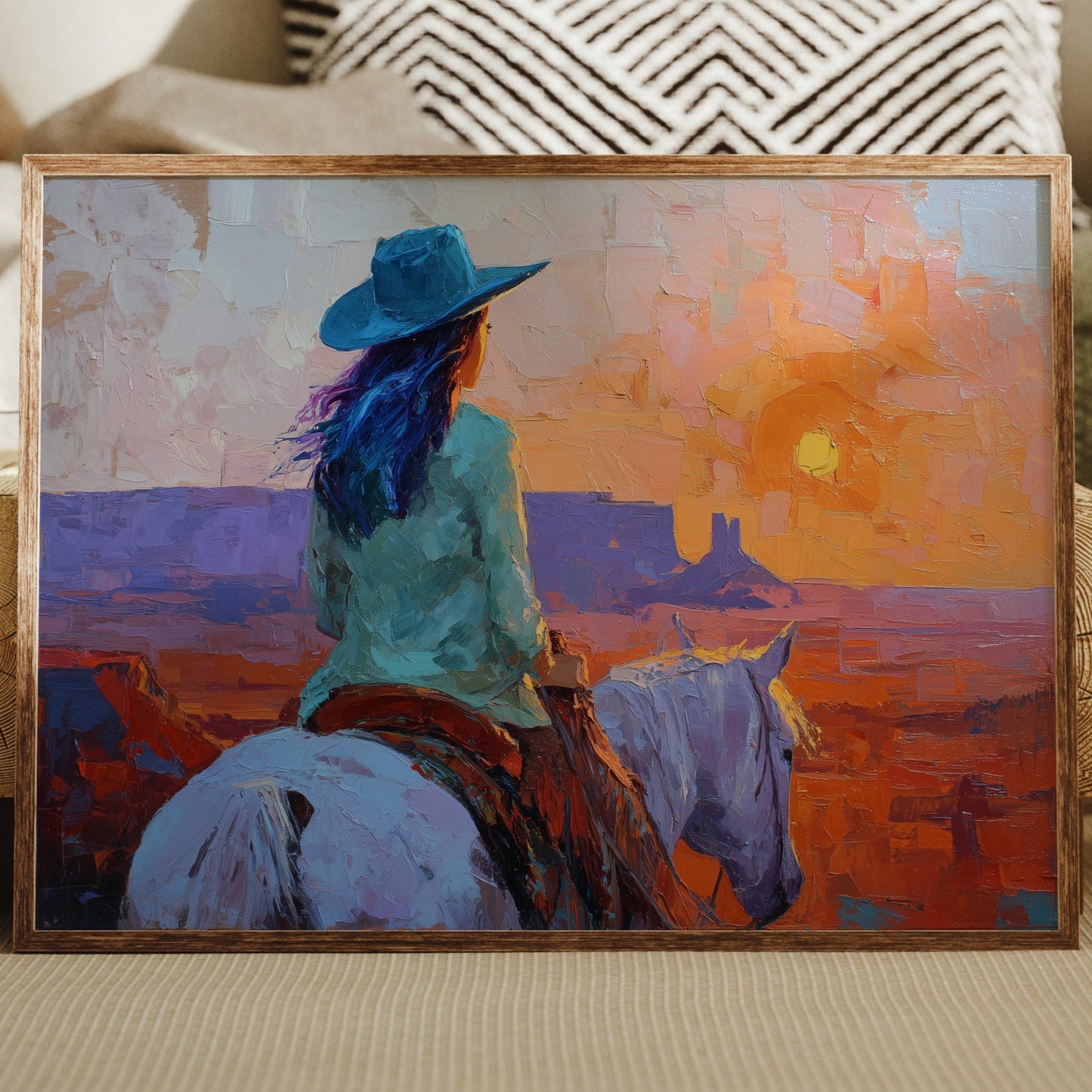 Wild Horses Chase Desert Sunsets