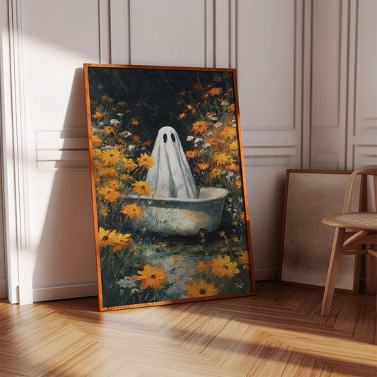 A Ghost Among Golden Petals