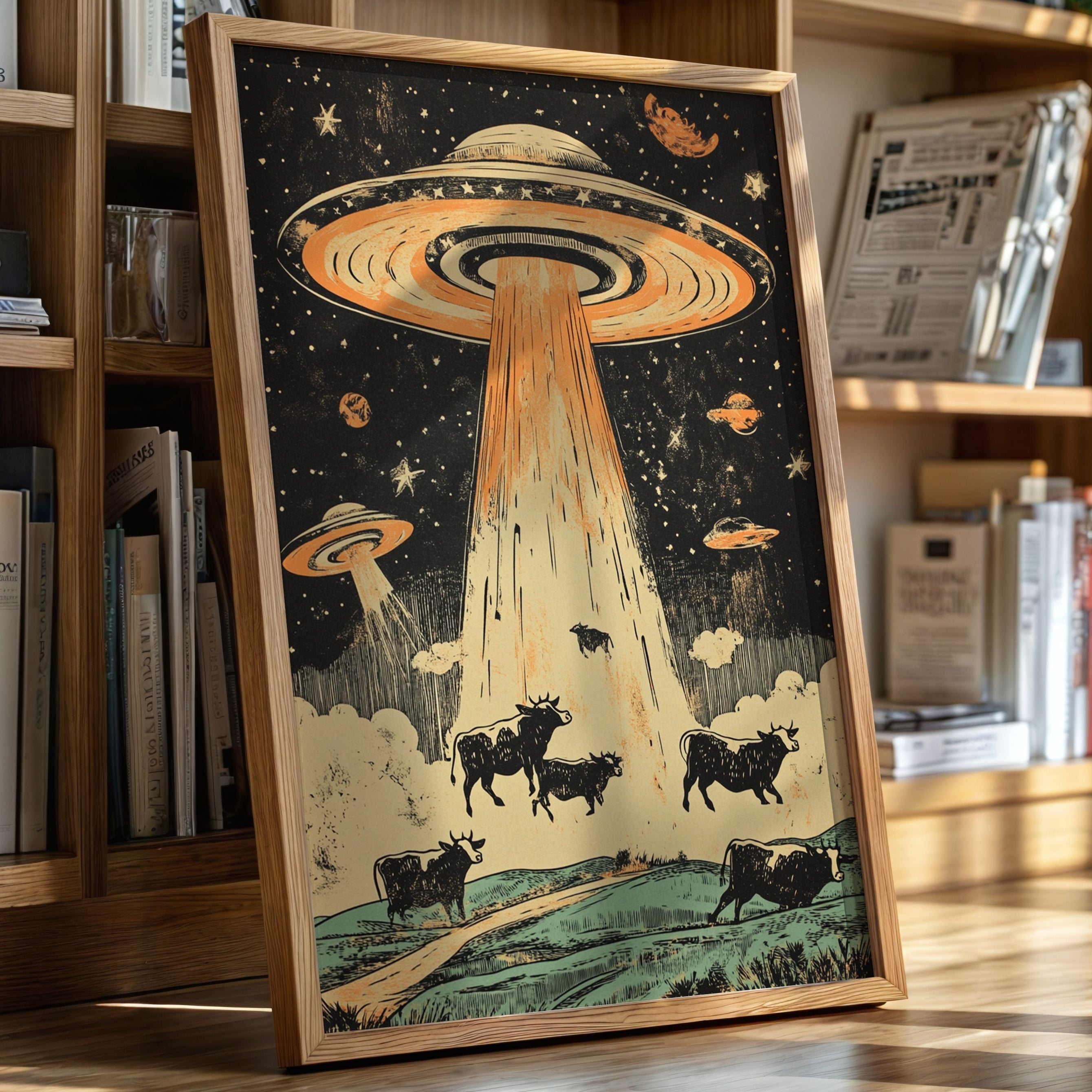 Cattle Abduction Under the Stars