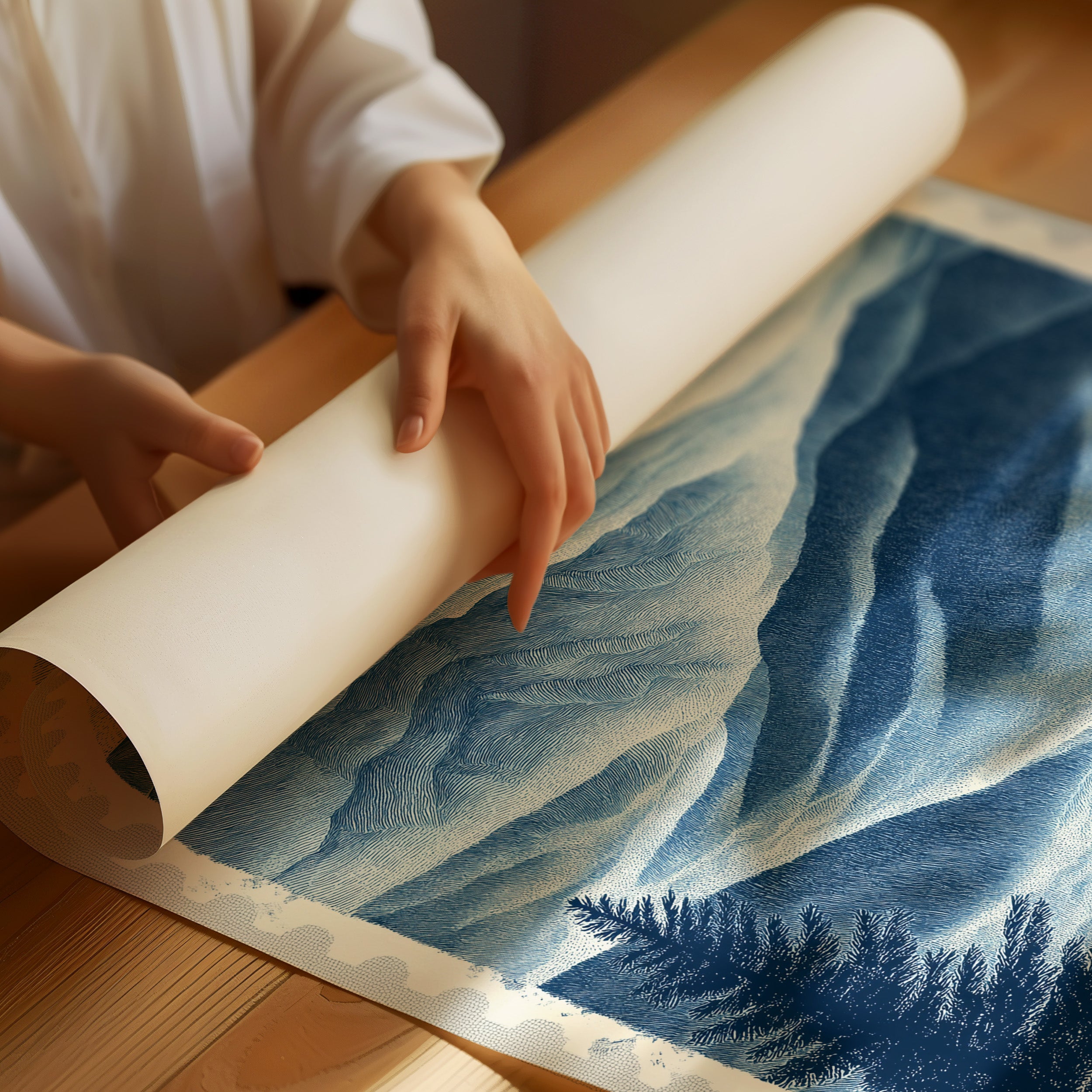 Virginia Blue Ridge Stamp Art