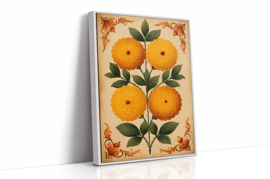 Golden Blooms in Stillness