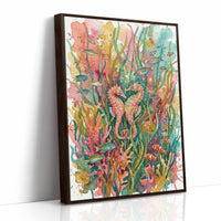 Seagrass Sweethearts: Watercolor Seahorse Duo