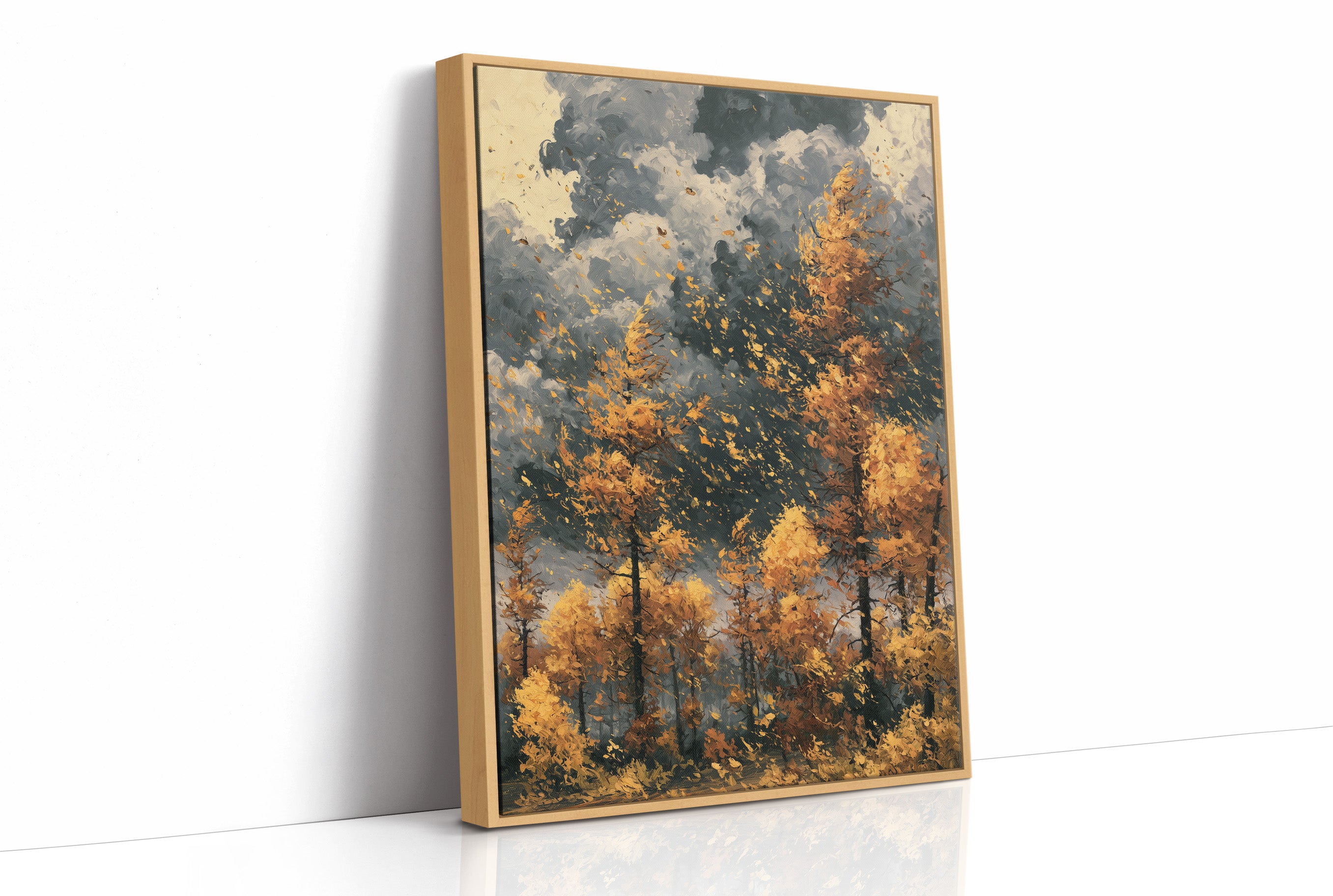 Gold Leaves on a Restless Wind