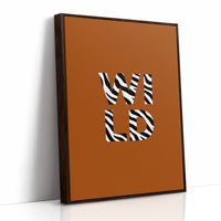 Zebra Stripes Spell It Out