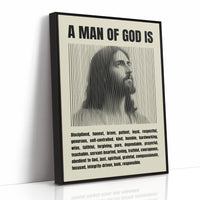 A Man of God: Line Portrait Virtues