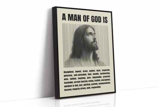 A Man of God: Line Portrait Virtues