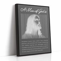 A Man of God: Charcoal Line Portrait