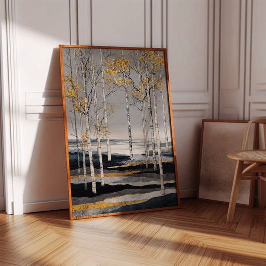 Golden Leaves on Silent Waters