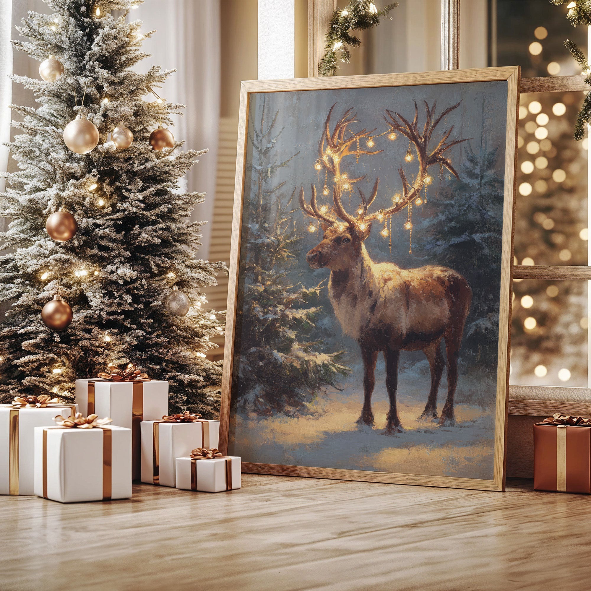 Starlit Antlers Pierce December Night