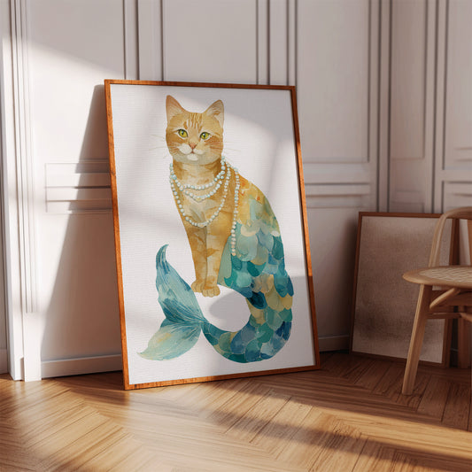 Emerald Tides and Feline Grace
