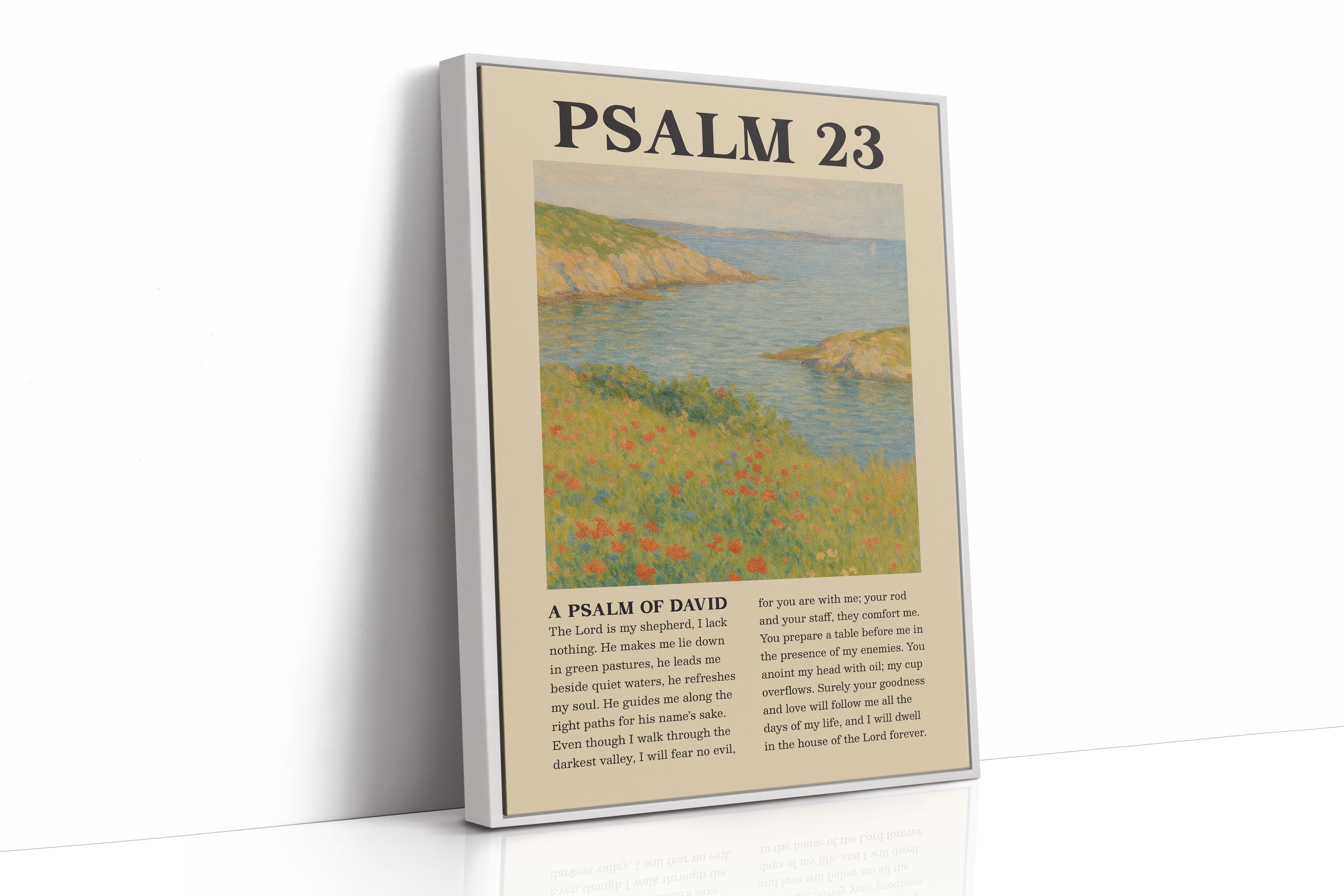 Psalm 23 Coastal Peace Print