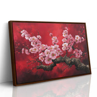 Cherry Blossoms Paint Crimson Dreams
