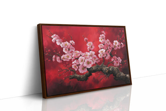 Cherry Blossoms Paint Crimson Dreams