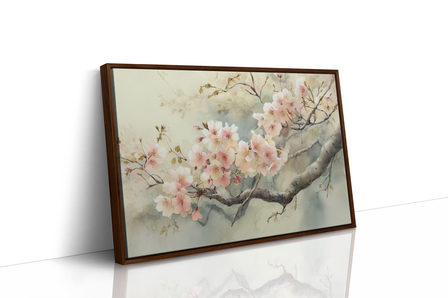 Cherry Blossoms Paint Morning Peace