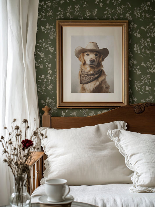 A Canine Cowboy's Bold Stance