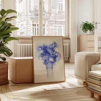 Corinthian Dreams In Cobalt Blue