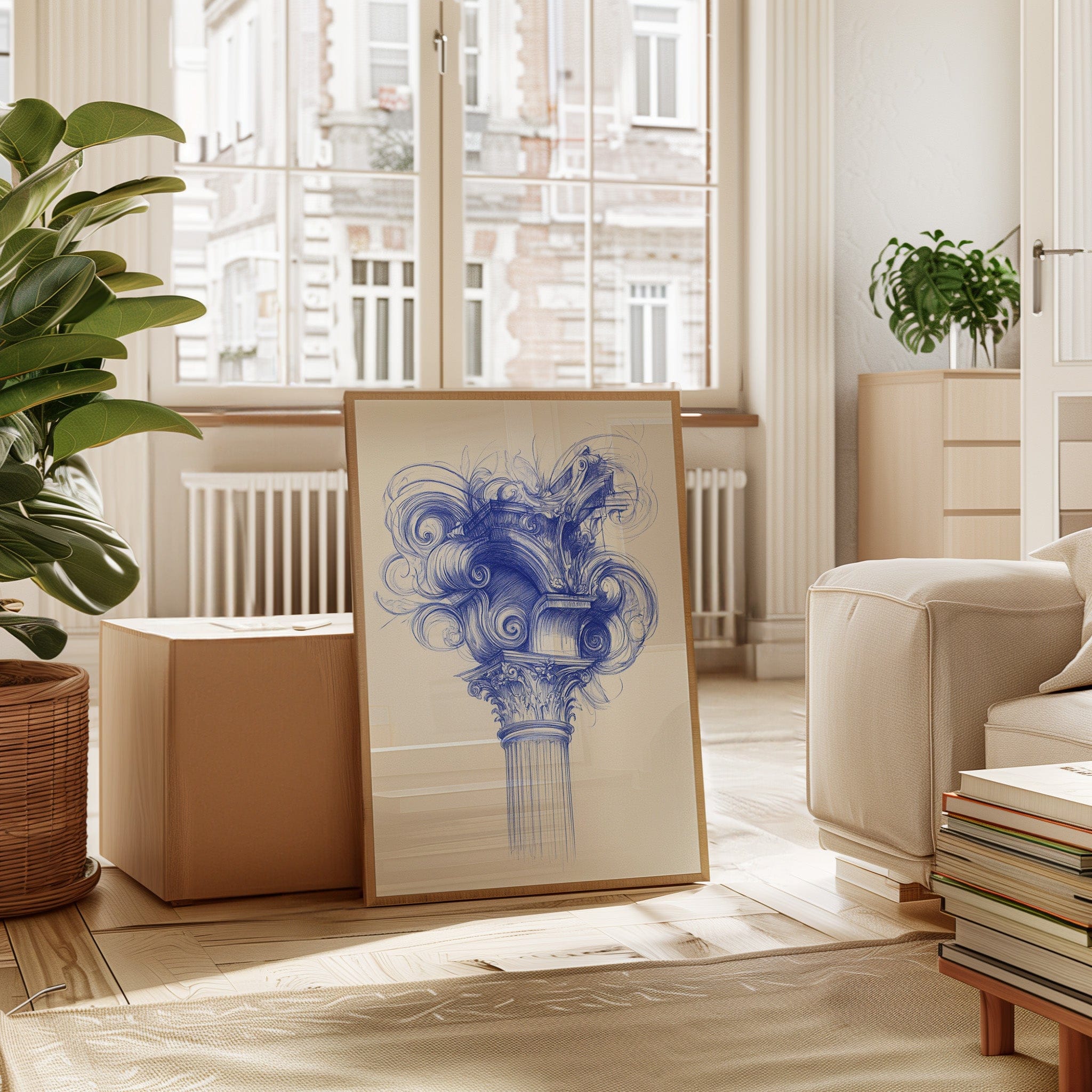 Corinthian Dreams In Cobalt Blue