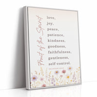 Fruit of the Spirit Floral Scripture Print