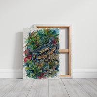 Tide Pool Guardian: Watercolor Blue Crab