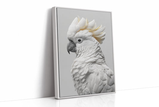 Alabaster Majesty: Portrait of a Cockatoo