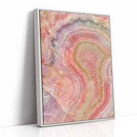 Pink Agate Slice Close-Up