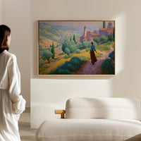Tuscan Wildflowers Light Ancient Paths