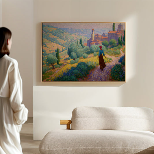 Tuscan Wildflowers Light Ancient Paths
