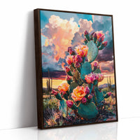 Desert Blooms Dance Against Thunder