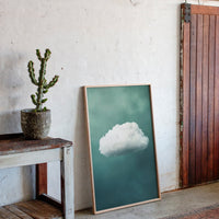 Gentle Cloud over Seafoam Sky