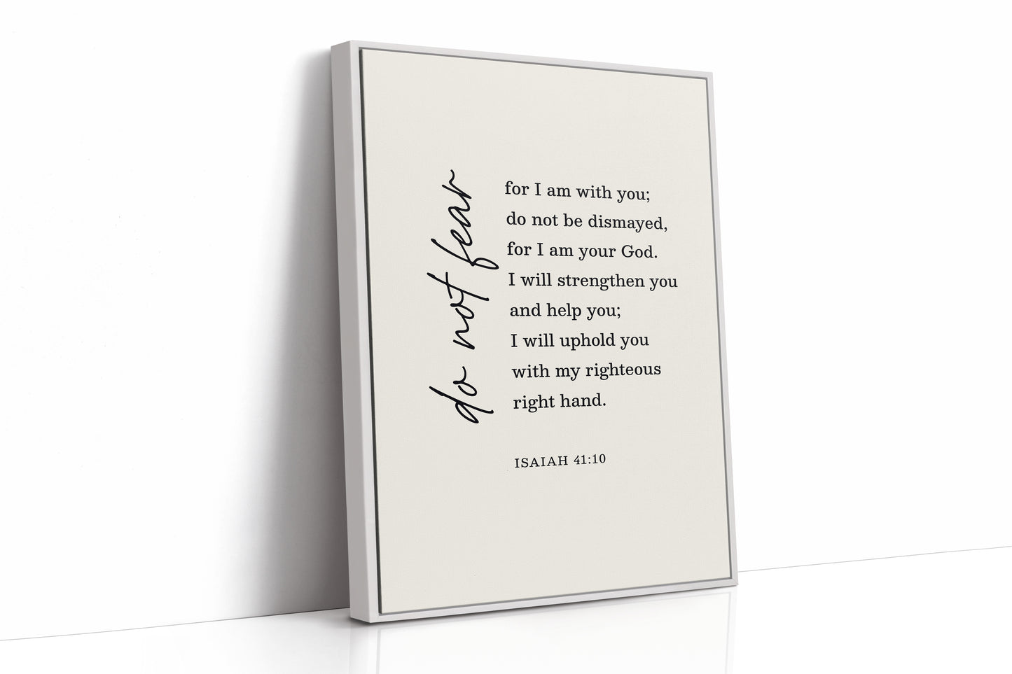Do Not Fear Isaiah 41 Bible Verse Print