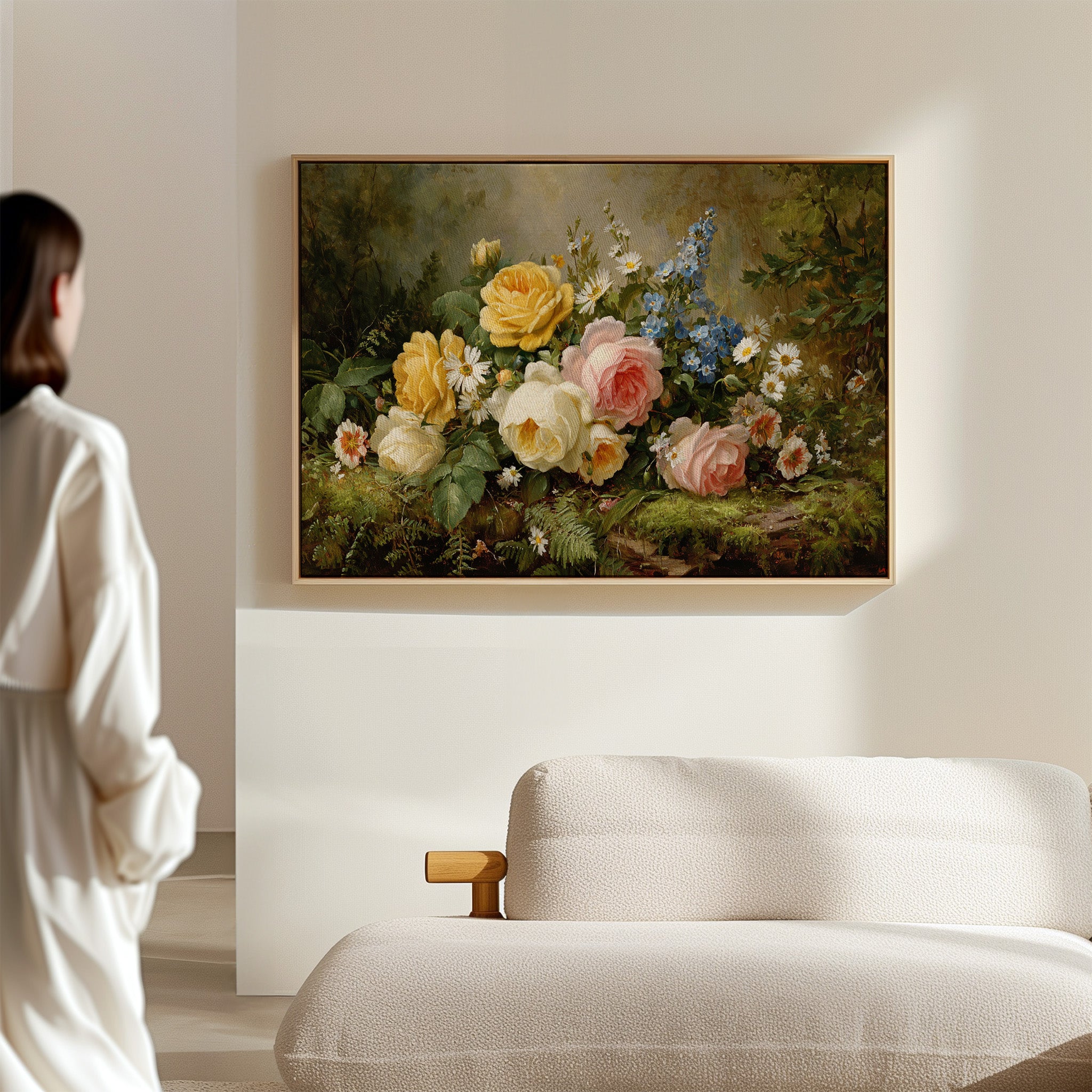 Summer Roses Dance With Wild Daisies