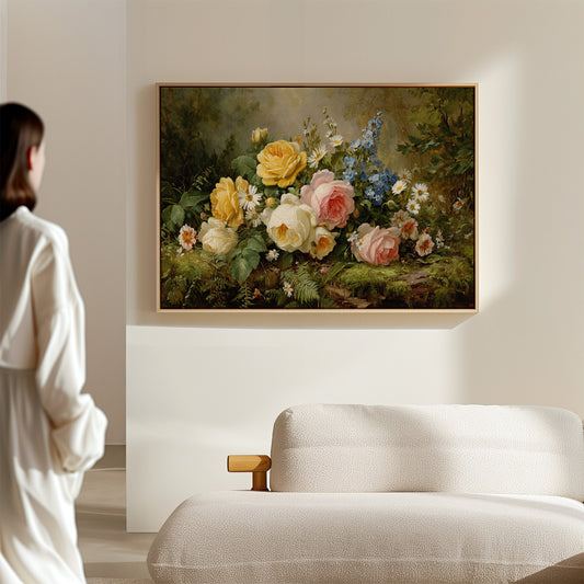 Summer Roses Dance With Wild Daisies