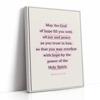 Romans 15 Hope and Peace Scripture Print