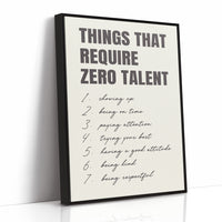 Things That Require Zero Talent