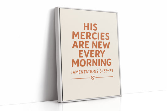 New Every Morning Scripture Print
