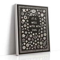 It Is Well With My Soul Floral Print