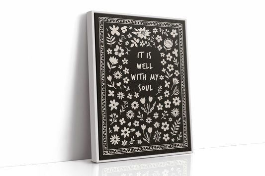 It Is Well With My Soul Floral Print