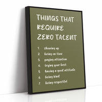 Things That Require Zero Talent, Olive Marker