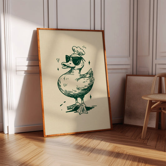 The Chef Duck Struts Proudly
