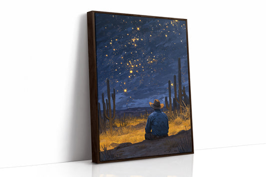 Saguaros Dance Under Desert Stars