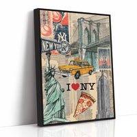 I Love NY: Vintage City Collage