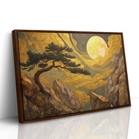 Pine Bends Toward Midnight's Gold