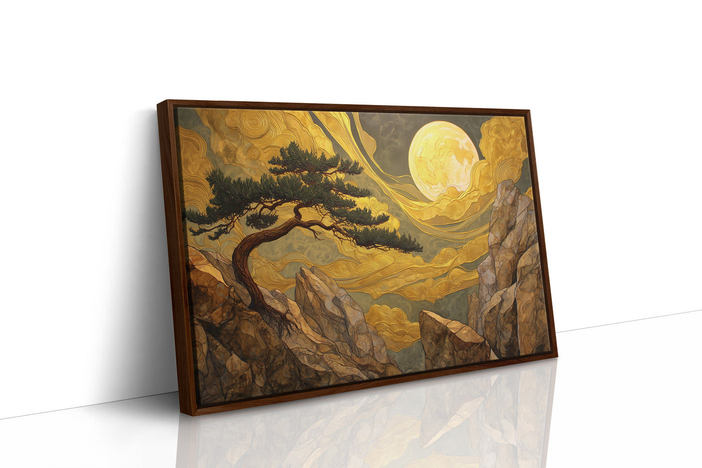 Pine Bends Toward Midnight's Gold