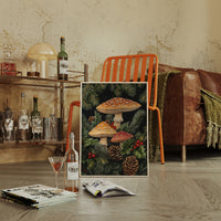 Enchanted Mushroom Forest Print - Woodland Holiday Decor - Gallery Canvas image 6